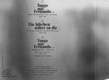 Preview: Kristina Bach - Tango Mit Fernando CD Single 1994