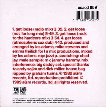 L.A. Mix - Get Loose 3 INCH CD Single 1989