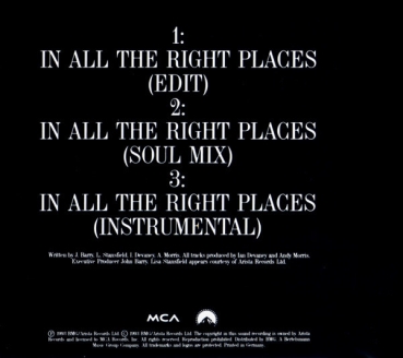 Lisa Stansfield - In All The Right Places CD Single 1993