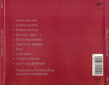 Liza Minnelli - Results CD 1989