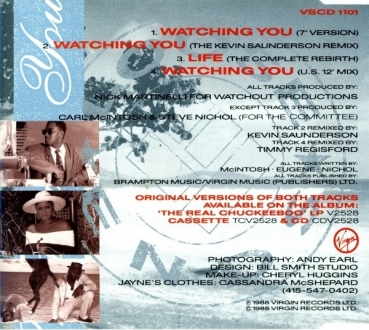 Loose Ends - Watching You CD Single 1988