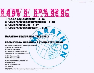 Marathon - Love Park CD Single 1989