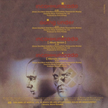 Marillion - Incommunicado PICTURE CD Single 1987 2000