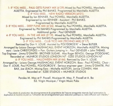Mathilda May - If You Miss... (Remixes) CD Single 1993