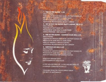 Matt Bianco (PWL) - Fire In The Blood CD Single 1990