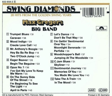 Max Greger - Swing Diamonds CD 1987