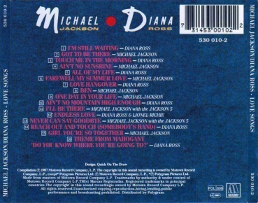 Michael Jackson, Diana Ross - Love Songs CD 1987 1996
