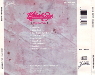 Midnight Star - Headlines CD 1986