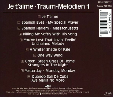 Preview: Anthony Ventura - Je t'aime: Traum-Melodien 1 CD 1973 1991