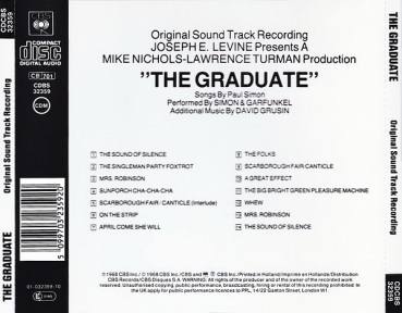 Preview: Simon & Garfunkel - The Graduate: Original Sound Track Recording CD 1968 1988