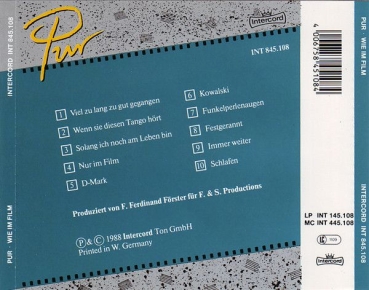 Preview: Pur - Wie Im Film CD 1988