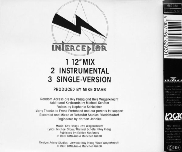 Random Access - Interceptor CD Single 1990