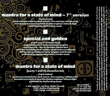 S'Express - Mantra For A State Of Mind 3 INCH CD Single 1989