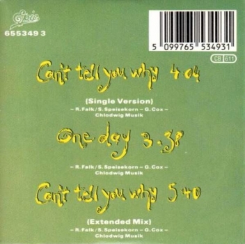 Sabine Sabine - Can't Tell You Why 3 INCH CD Single 1989