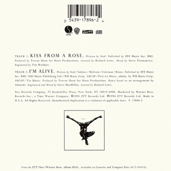 Seal - Kiss From A Rose CD Single 1995