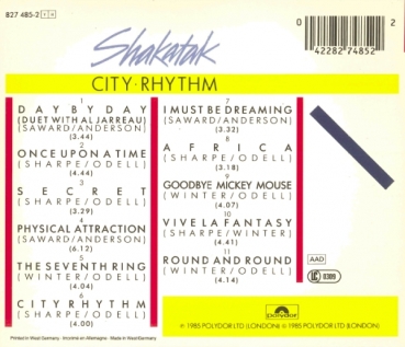 Shakatak - City Rhythm CD 1985