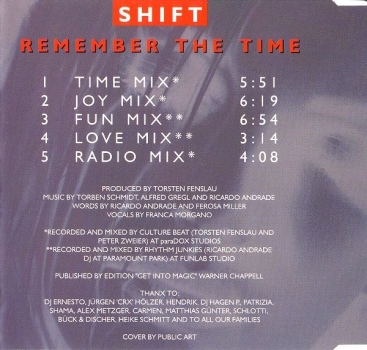 Shift - Remember The Time CD Single 1993