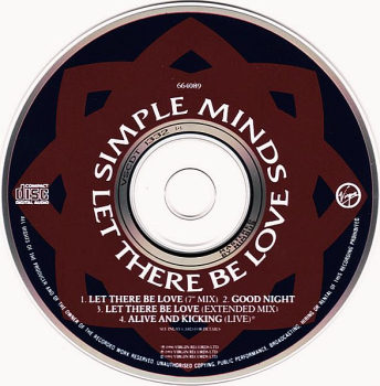 Simple Minds - Let There Be Love (CD 1) CD Single 1991