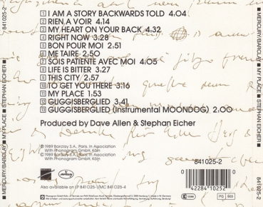 Stephan Eicher - My Place CD 1989