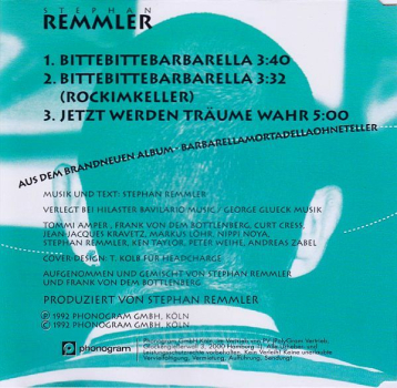 Preview: Stephan Remmler - Bitte Bitte Barbarella CD Single 1992