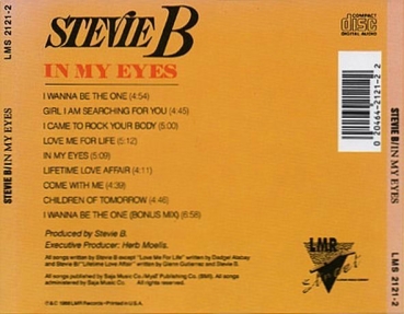 Stevie B - In My Eyes CD 1988
