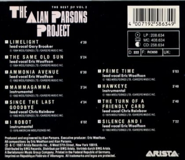 Alan Parsons Project - Limelight: The Best Of Vol. 2 CD 1987