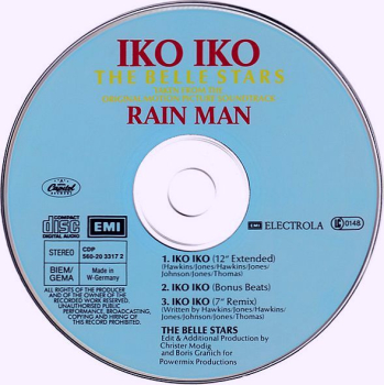 Belle Stars - Iko Iko CD Single 1989