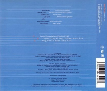 Corrs - Breathless CD Single 2000