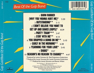 Gap Band - Gap Gold: Best Of The Gap Band CD 1985 1987