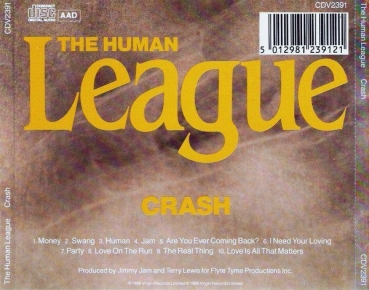 Human League - Crash CD 1986
