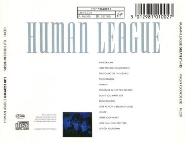 Human League - Greatest Hits CD 1988 1992