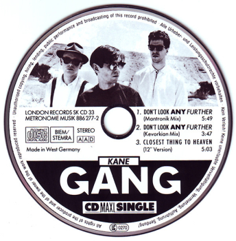 Kane Gang - Don't Look Any Further PICTURE CD Single 1987