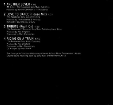 Pasadenas - Another Lover CD Single 1991