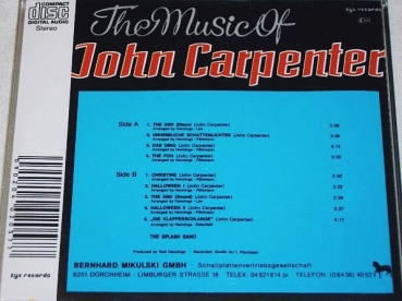 Splash Band - The Music Of John Carpenter CD 1989 1992