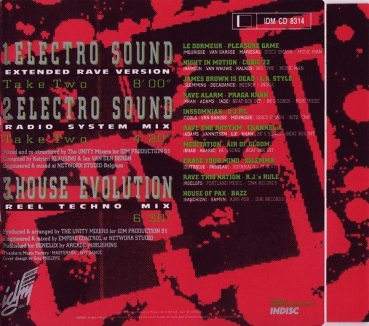 Unity Mixers - Electro Sound Megamix Take Two (2) CD Single 1991
