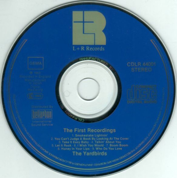 Yardbirds - London 1963: The First Recordings BLUE FACE CD 1981 1985