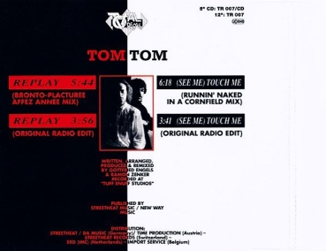 Tom Tom - Replay (Remixes) LIMITED EDITION CD Single 1991