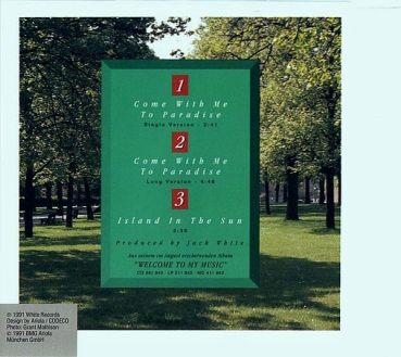 Tony Christie - Come With Me To Paradise CD Single 1991