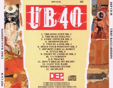 Preview: UB40 - Baggariddim CD 1985