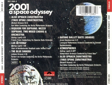 OST - 2001: A Space Odyssey. Music From The Motion Picture Sound Track CD 1968 1992