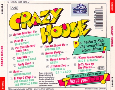 Various Artists - Crazy House CD 1988