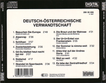 Various Artists - Deutsch-Österreichische Verwandtschaft CD 1987