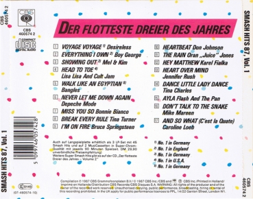 Various Artists - Smash Hits 87 Vol. 1 CD 1987
