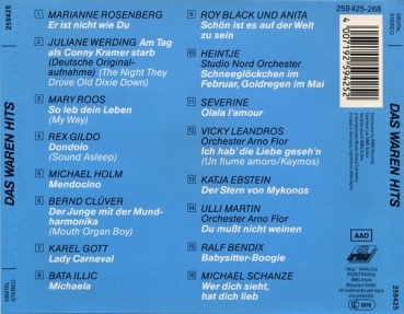 Various Artists - Das Waren Hits CD 1989