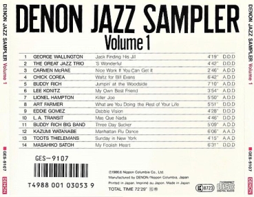 Preview: Various Artists - Denon Jazz Sampler Volume 1 CD 1986