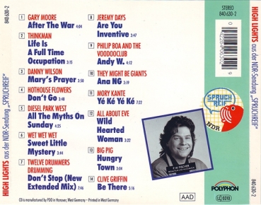 Various Artists - High Lights Aus Der NDR-Sendung ''Spruchreif'' CD 1989