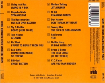 Various Artists - Muvi Presents Disco Summer Night CD 1987