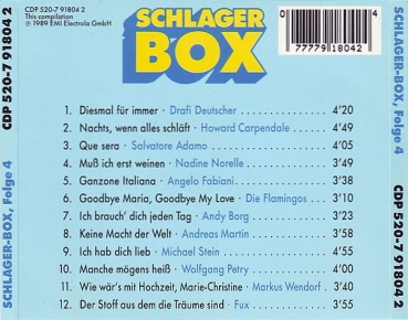 Various Artists - Schlager-Box Folge 4 CD 1989
