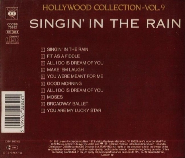OST - Singin' In The Rain: The Original Soundtrack Recording CD 1952 1987