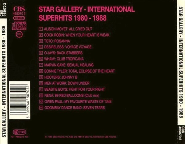 Various Artists - Star Gallery: International Superhits 1980-1988 CD 1989